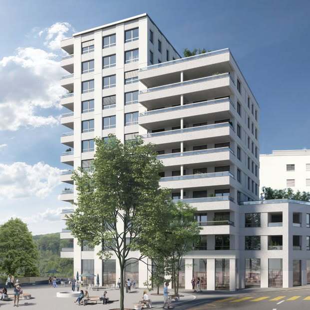 Au cœur du "nouveau" centre de Neuhausen.