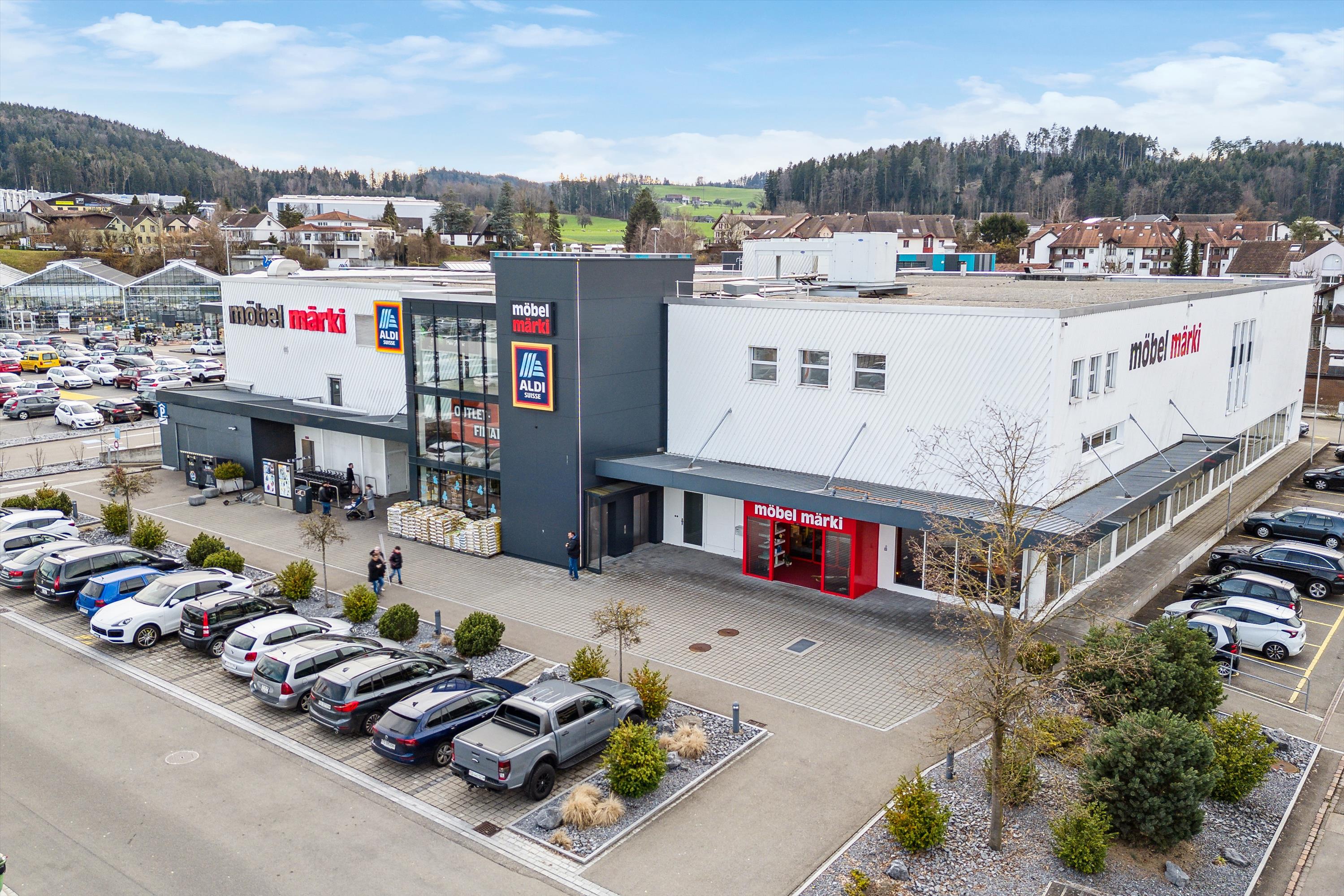 Surface commerciale attrayante de 253 m2 dans un parc commercial avec un mix locatif intéressant, Breitestrasse, 9532 Rickenbach b. Wil, Thurgau, CH