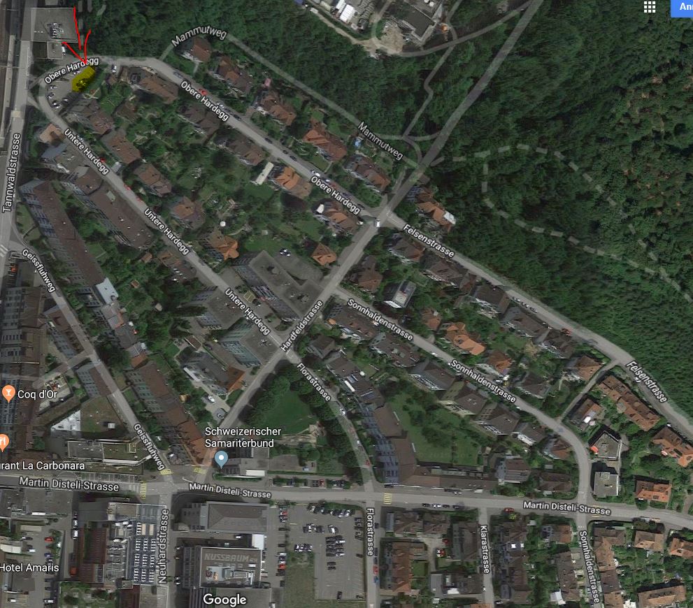 Place de parking directement derrière la gare, Untere Hardeggstrasse, PP, 4600 Olten, Solothurn, CH