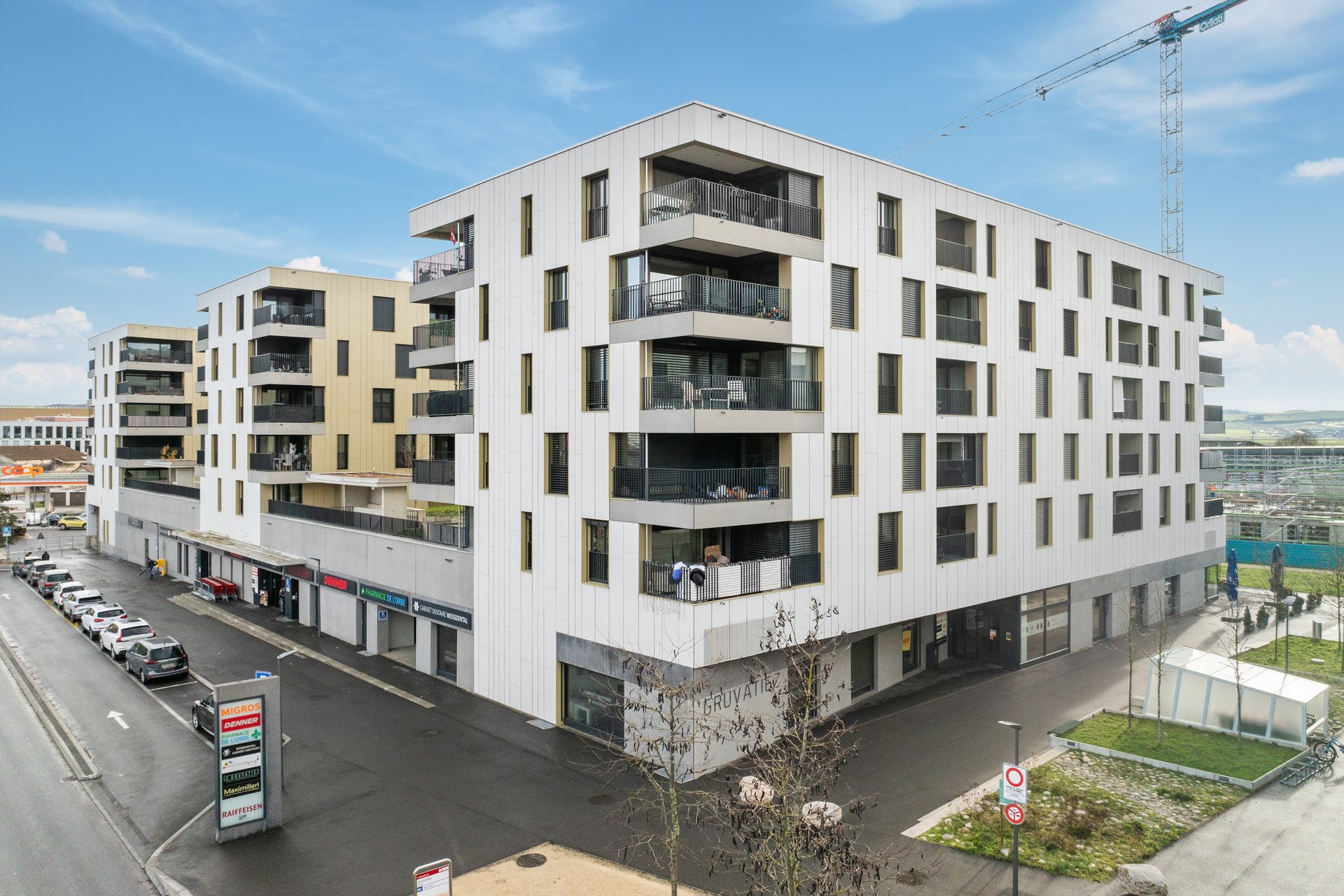 Au sein d'un centre commercial à Orbe