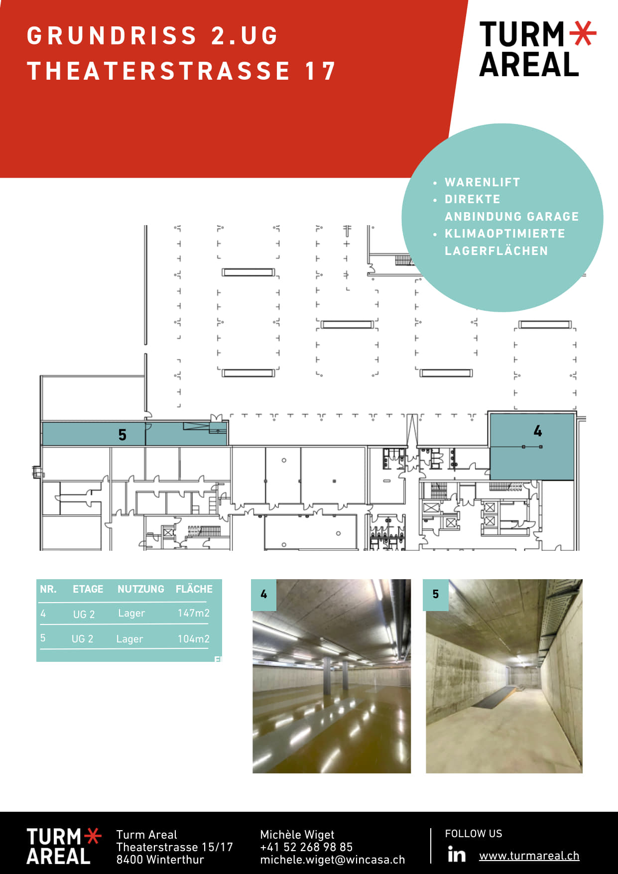 Superfici di magazzino flessibili 80 m²–330 m² in posizione eccellente a Winterthur!, Theaterstrasse, 8400 Winterthur, Zurich, CH