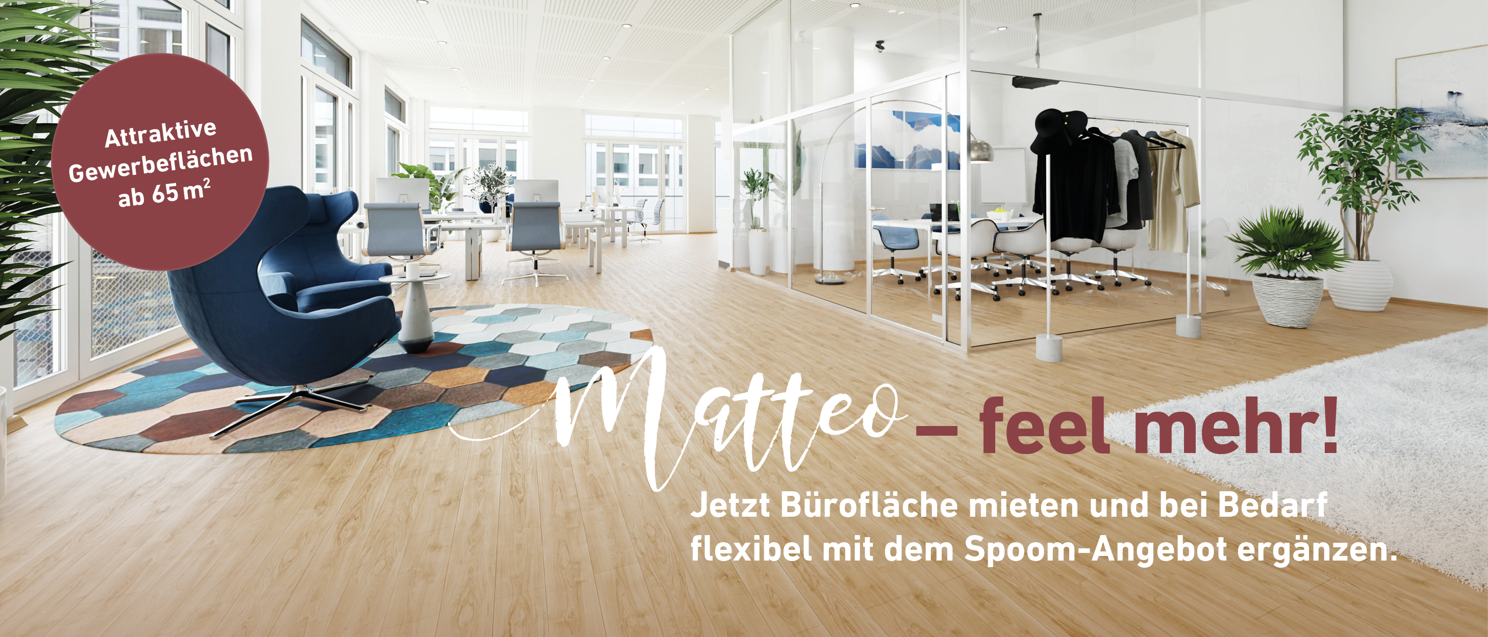 Unique commercial spaces in the trendy Mattenhof quarter
