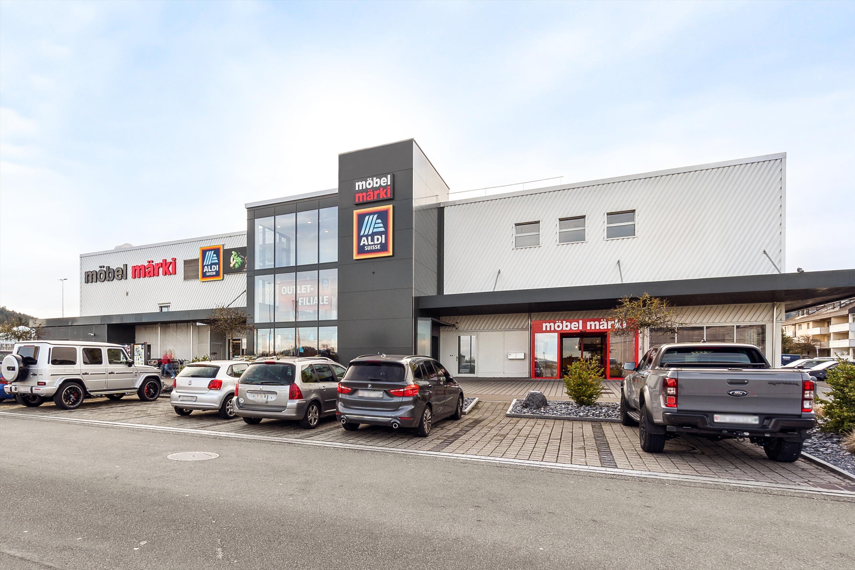 Surface commerciale attrayante de 253 m2 dans un parc commercial avec un mix locatif intéressant, Breitestrasse, 9532 Rickenbach b. Wil, Thurgau, CH