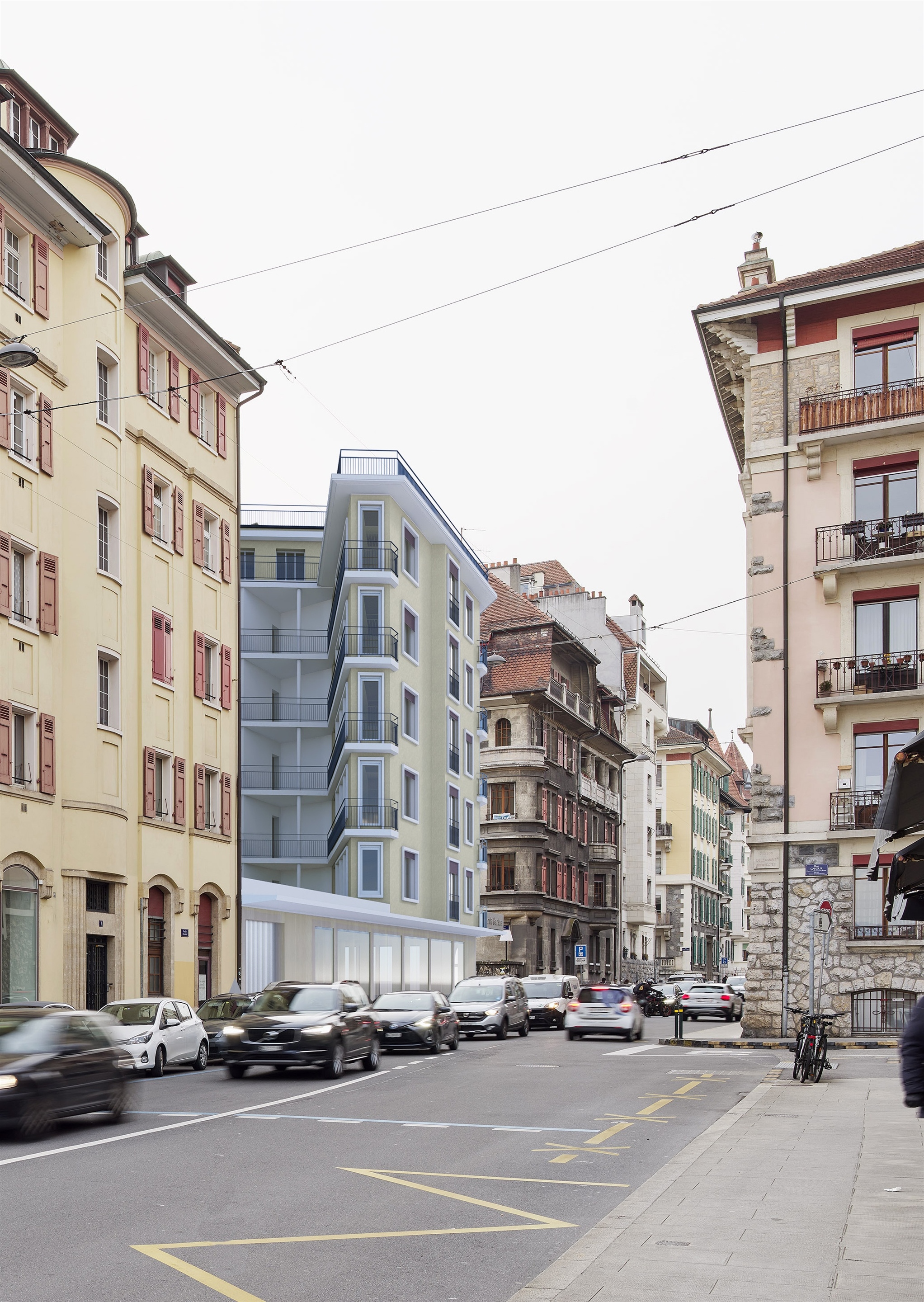 Belle visibilité pour cette arcade neuve à aménager selon votre projet, Rue des Charmilles, 1203 Genève, Geneva, CH