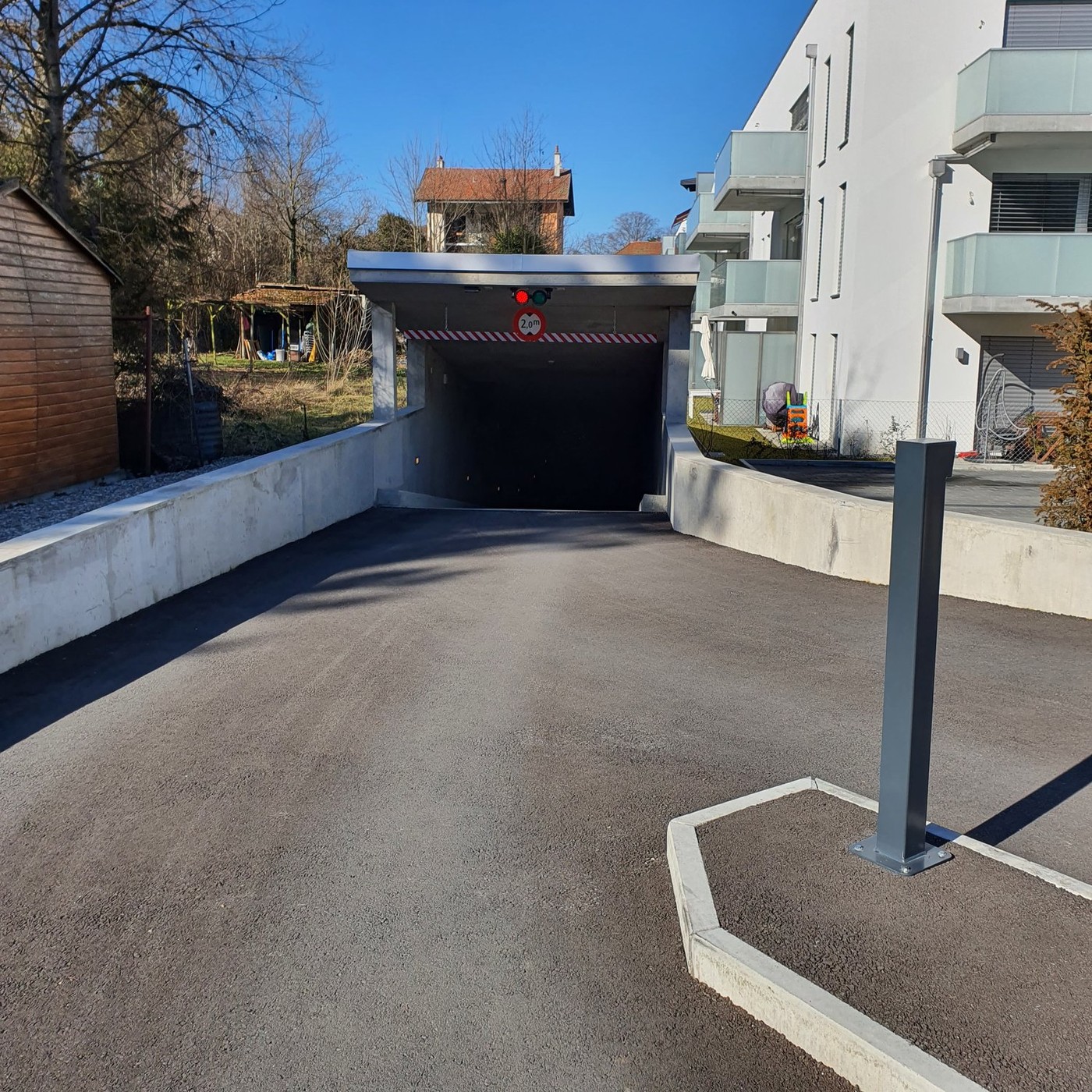 Parcheggio per moto in seminterrato