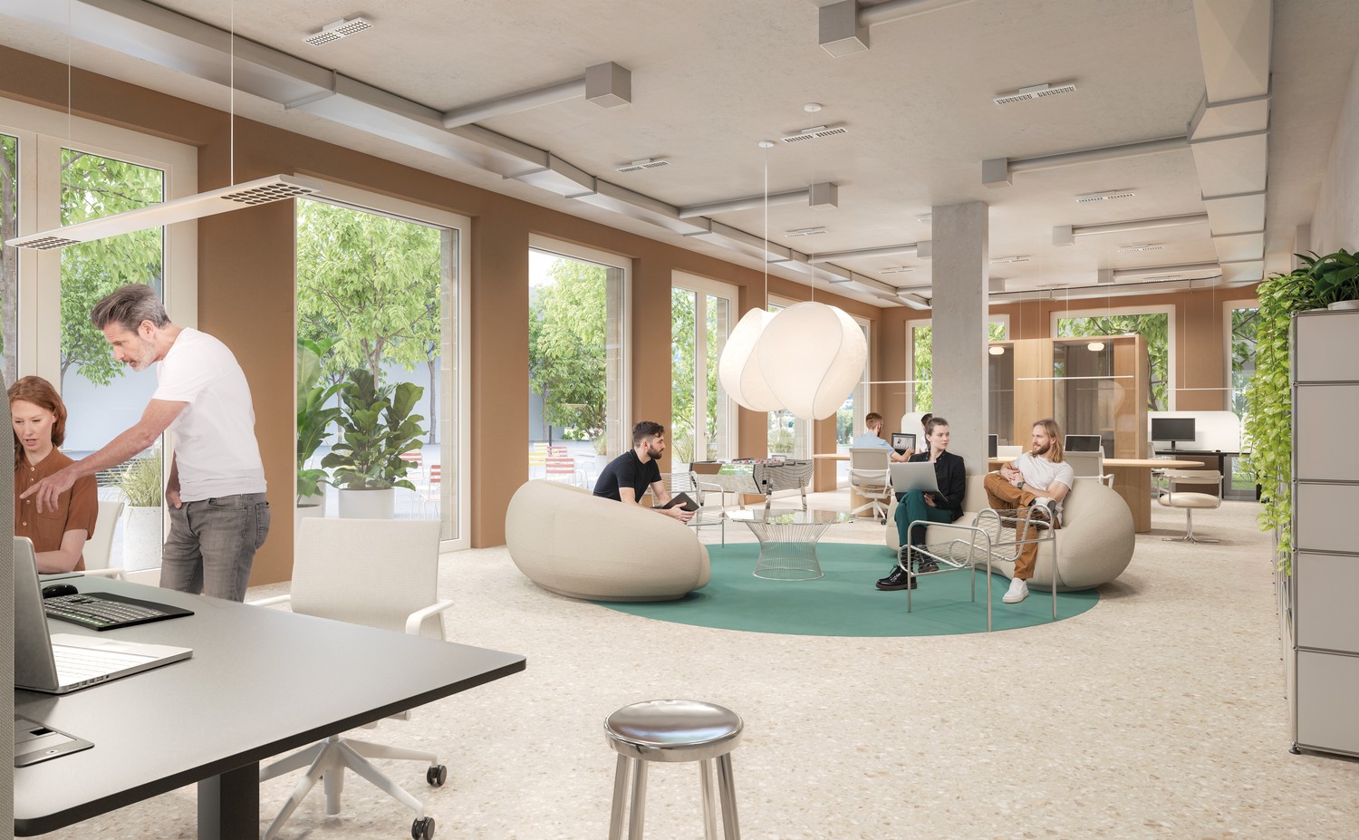 Surface commerciale lumineuse dans le nouveau bâtiment «Caviva»