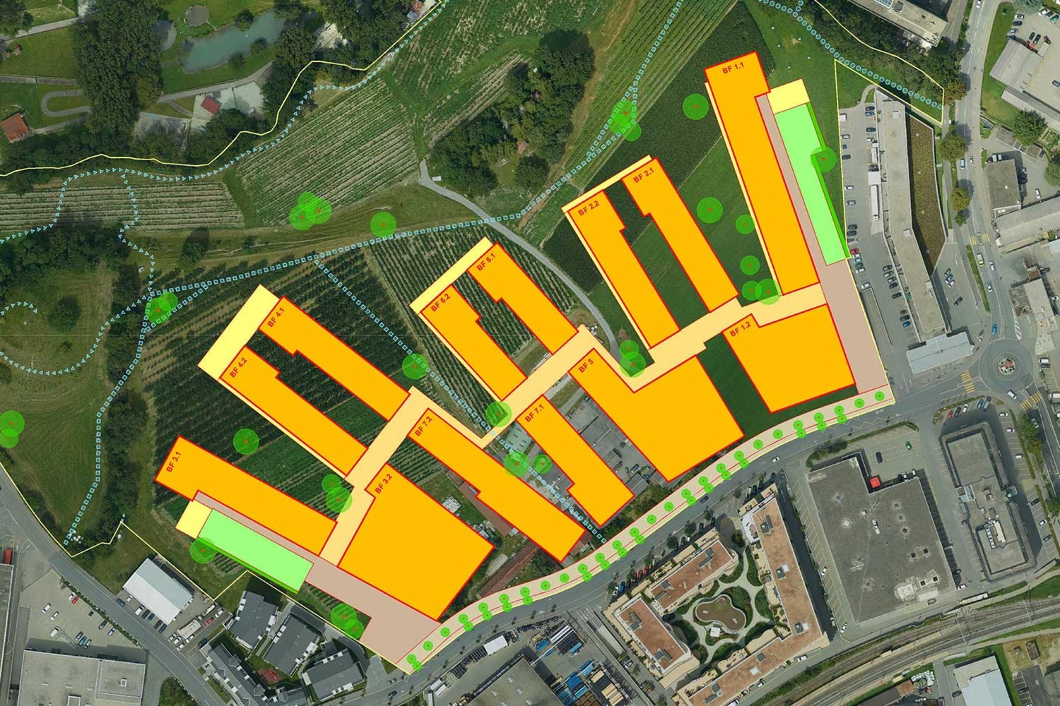 Lichtdurchflutete Gewerbefläche im Neubau Haus «Caviva», Rheinfelsstrasse 64, Quartier Kleinbruggen, 7000 Chur, Graubünden, CH