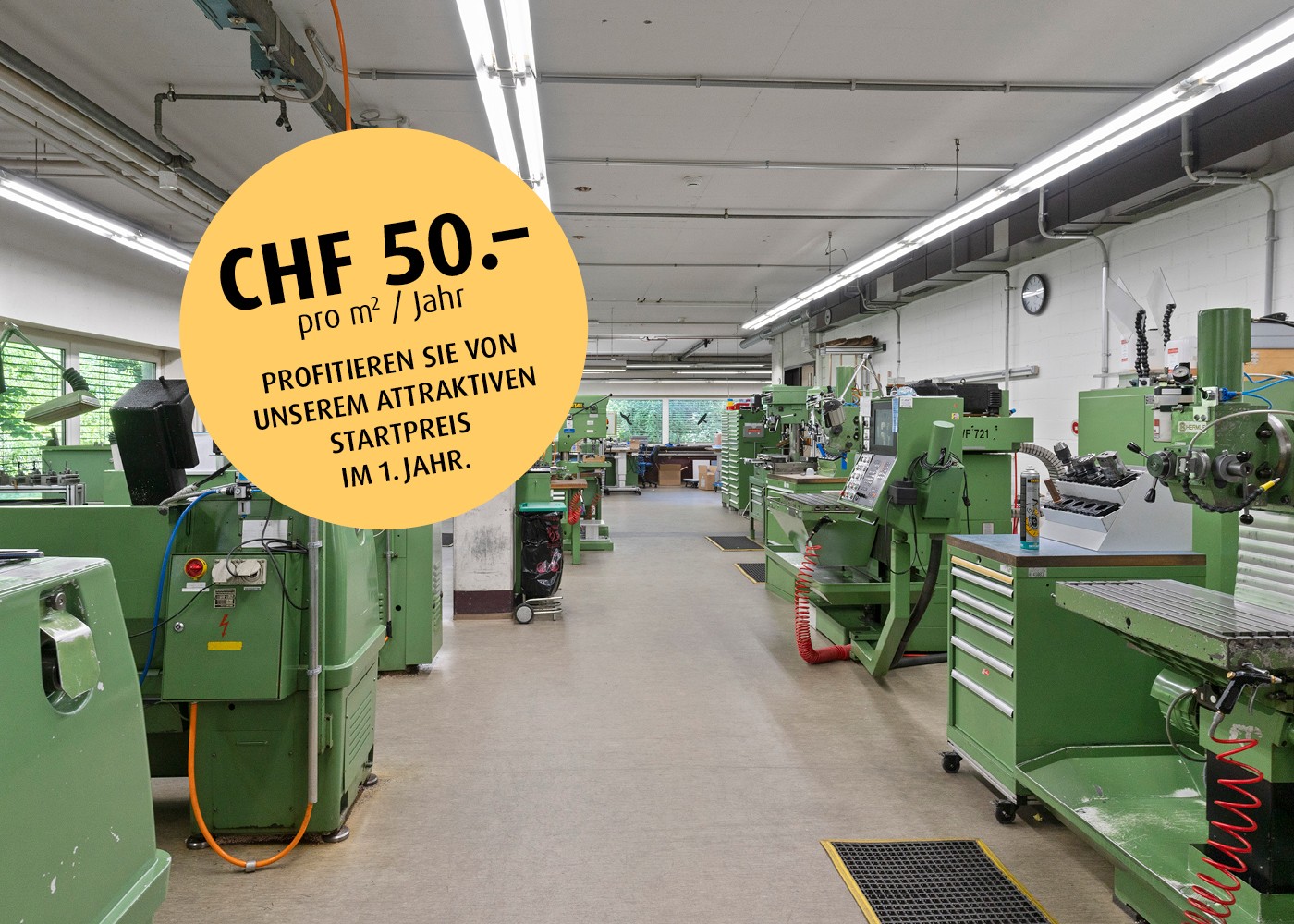 Toutes les possibilités pour vous - surfaces de stockage et de production au sous-sol (UG)