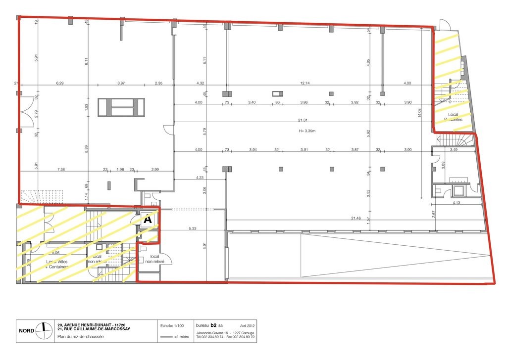 Belle arcade de 610 m2 et son dépôt de 638 m2 au coeur de Plainpalais, Avenue Henri-Dunant, 1205 Genève, Geneva, CH