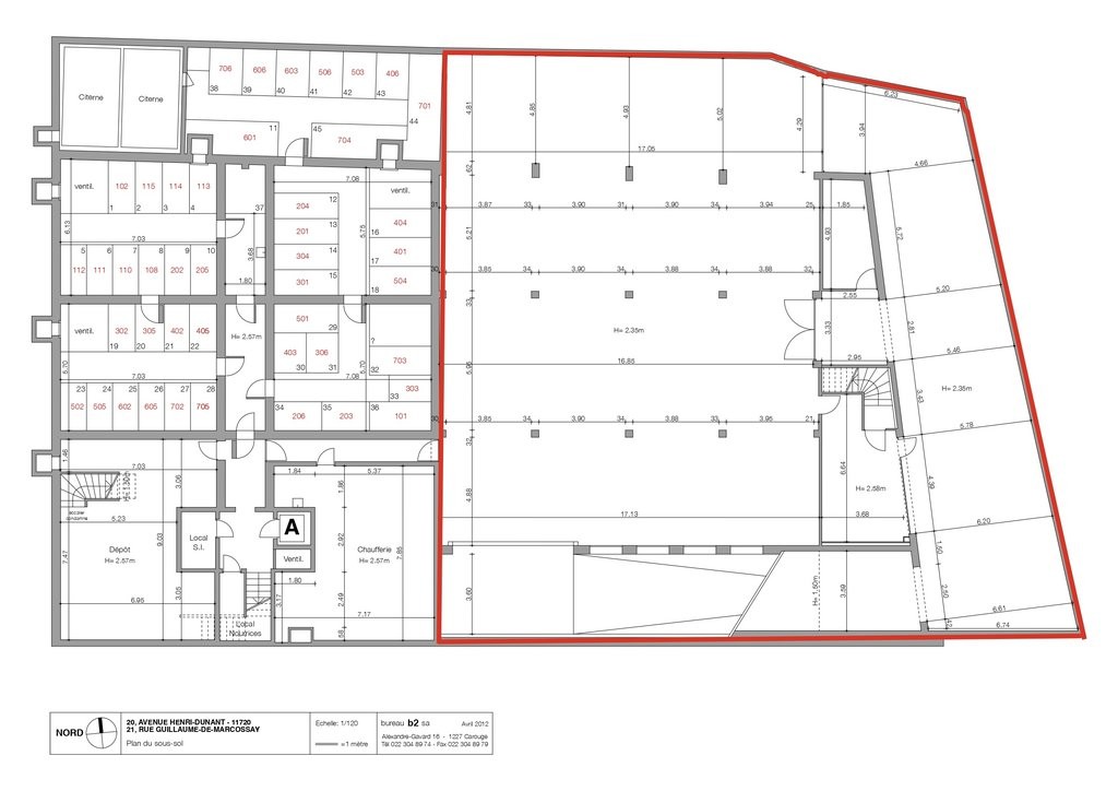 Belle arcade de 610 m2 et son dépôt de 638 m2 au coeur de Plainpalais, Avenue Henri-Dunant, 1205 Genève, Geneva, CH