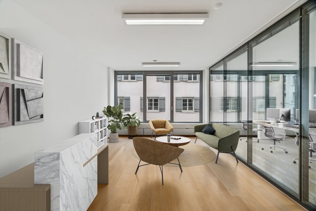 Travailler avec style, au centre et avec une vue dégagée @Rennweg