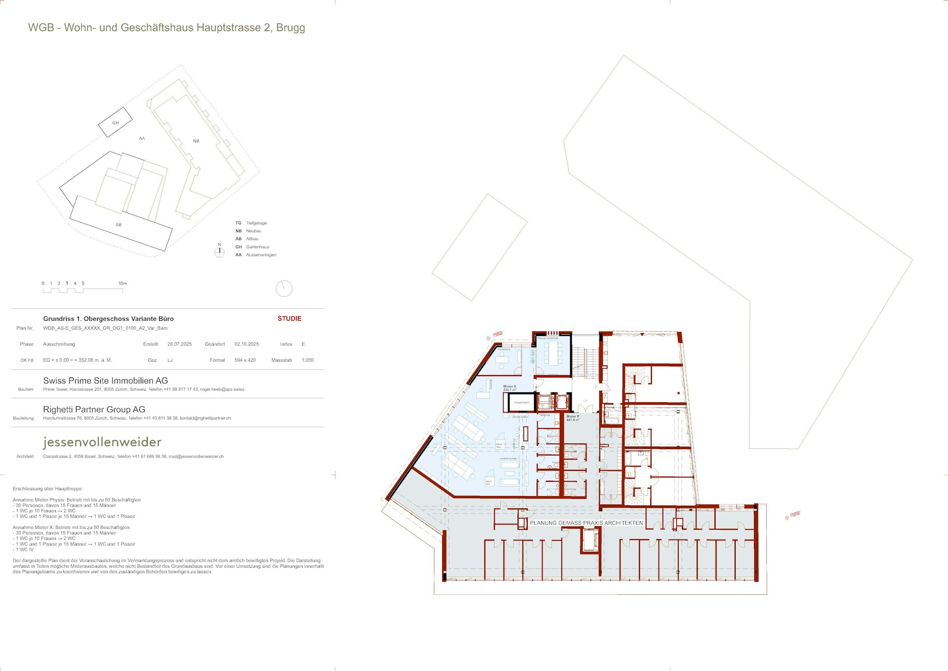 Votre nouveau site de bureaux ou de cabinet d'environ 236 m² à Brugg – élégant et confortable !, Hauptstrasse, 5200 Brugg, Aargau, CH