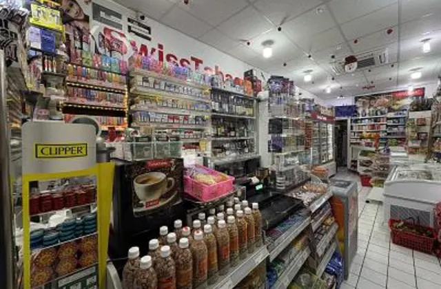 Grocery Store on a Busy Street