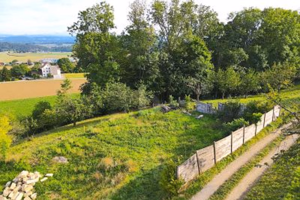 Vue sur les Alpes — emplacement à l'abri de toute construction future, 4538 Oberbipp, Bern, CH