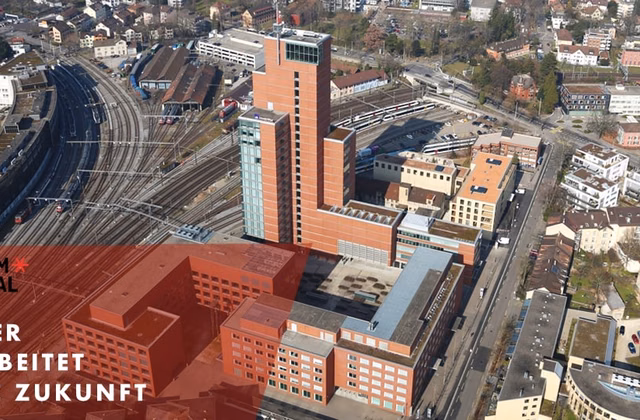 Il vostro nuovo ufficio al 12° piano – Lavorare con una vista panoramica a Winterthur!