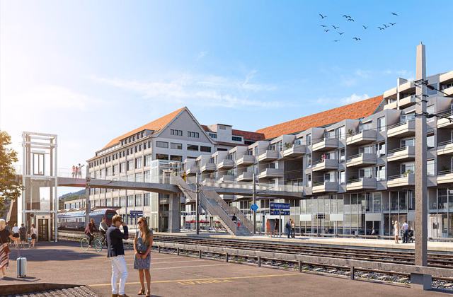Locaux commerciaux centraux et modulables sur le site Horgen Oberdorf