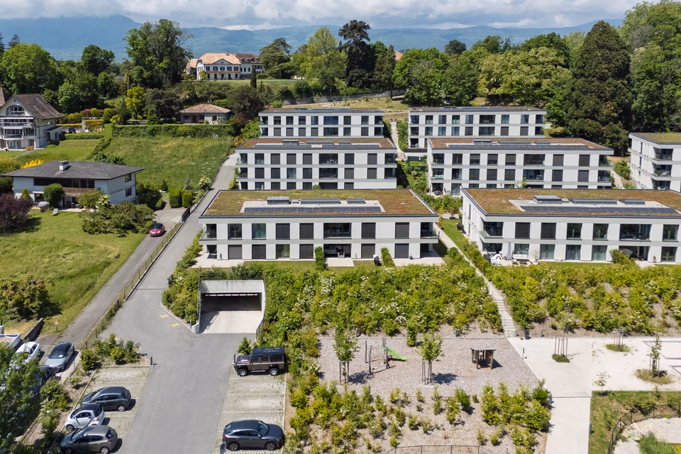 Posti di parcheggio per moto - Quartiere de L'Orangerie a Prangins, Rte de Lausanne 110, PP int., 1197 Prangins, Vaud, CH