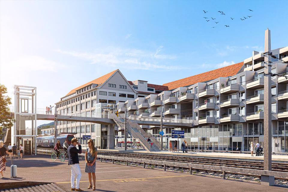Locaux commerciaux centraux et modulables sur le site Horgen Oberdorf, Fabrikgasse / Dammstrasse, 8810 Horgen, Zurich, CH