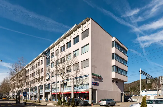 Representative commercial building in the immediate vicinity of the train station