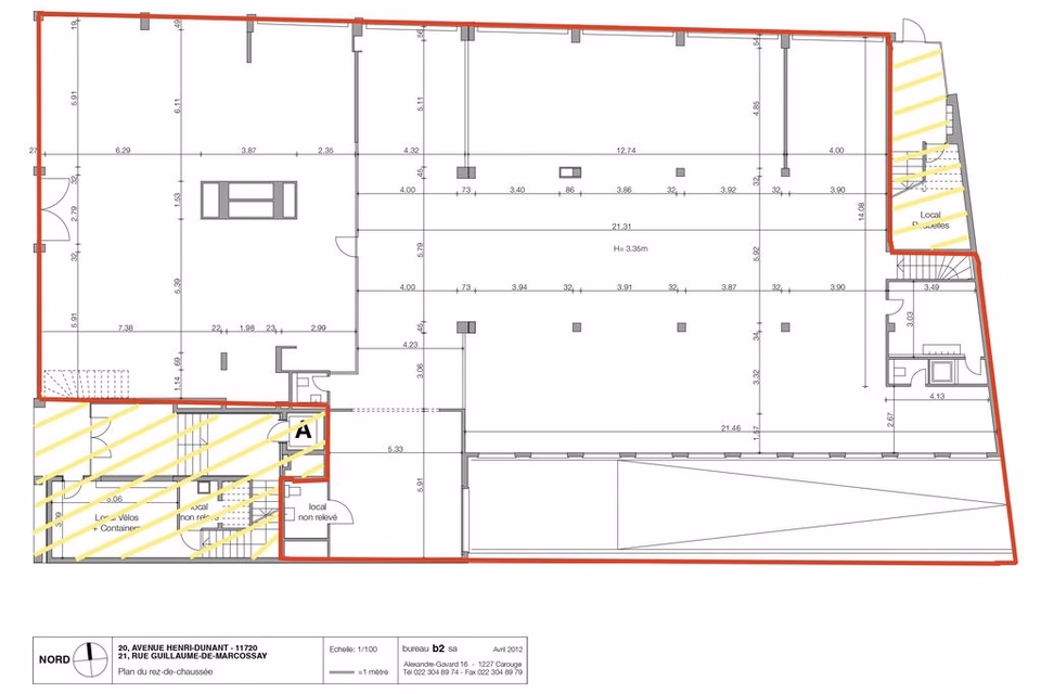 Bella arcade di 610 m² con deposito di 638 m² nel cuore di Plainpalais, Avenue Henri-Dunant, 1205 Genève, Geneva, CH