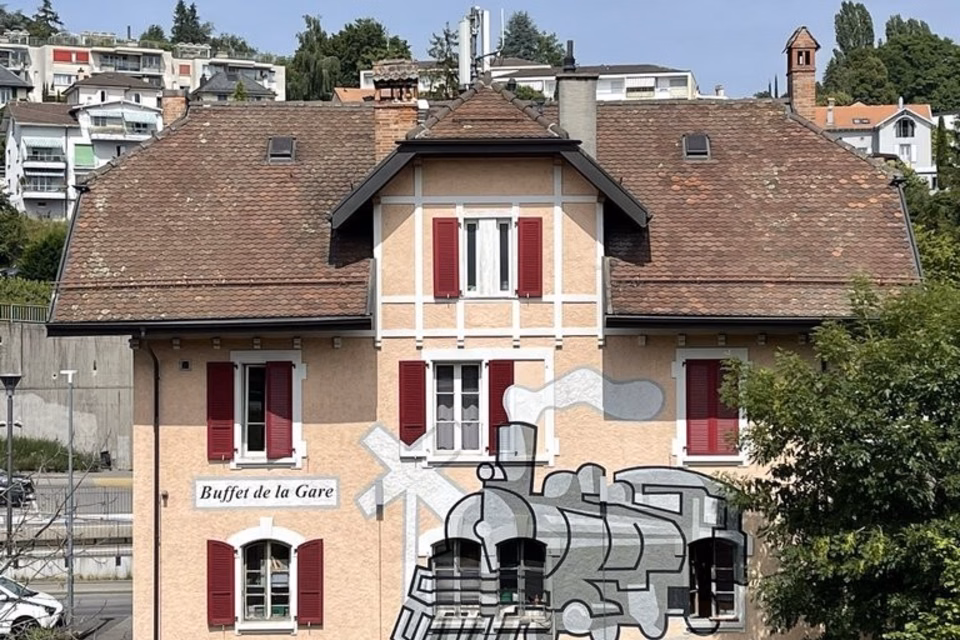 Parkplatz in Bahnhofsnähe zu vermieten, Route de la Conversion, 1095 Lutry, Vaud, CH