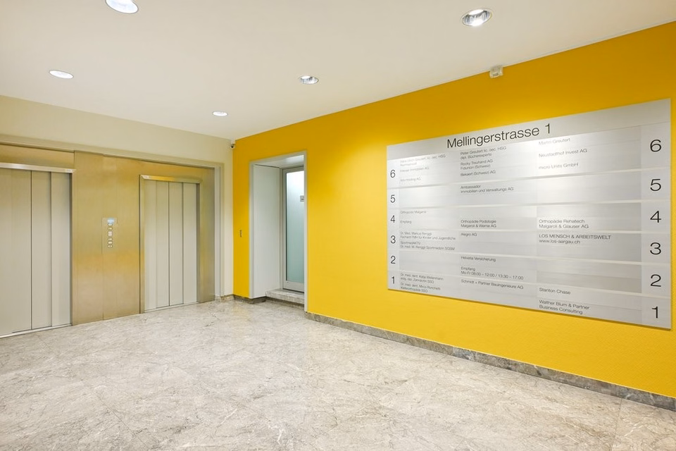 Bright 65 m² office space in a central location in Baden, Mellingerstrasse, 5400 Baden, Aargau, CH