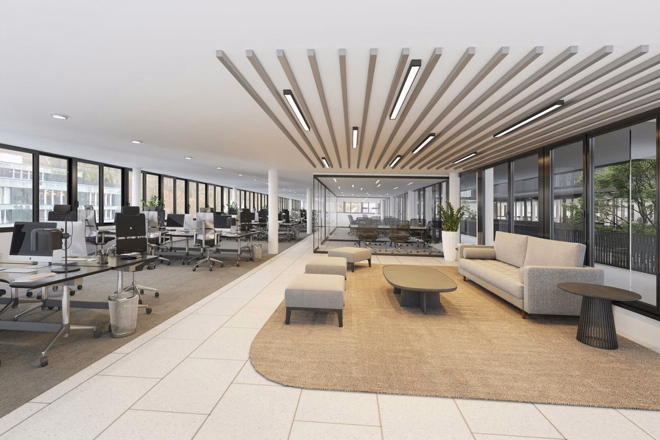 Bureaux, cabinet ou showroom de 150 m2 à 1'120 m2 — autrement : baignés de lumière et à l'ambiance patio, Täfernstrasse, 5405 Baden-Dättwil, Aargau, CH